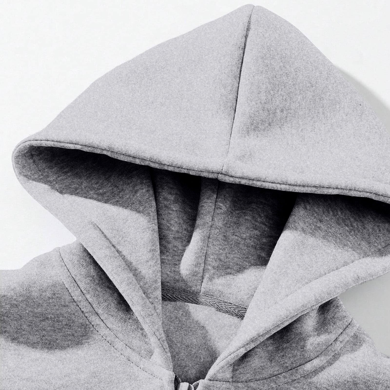 Men'S Quarter Zip Hoodies Zip up Solid Color Hoodie Long Sleeve Drop Shoulder Sweatshirt Casual Pullover Gray XL