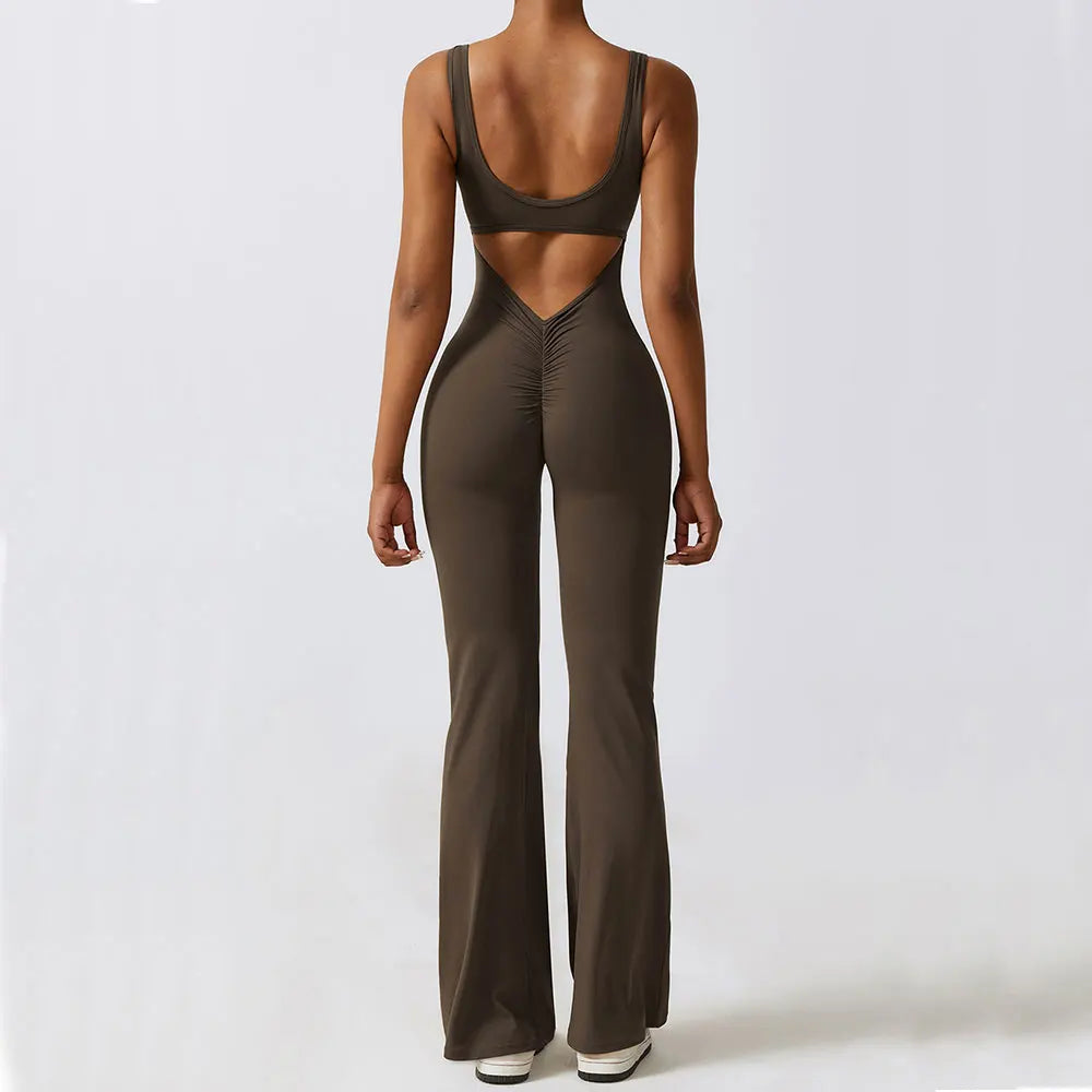 New Gym Set Women Training Yoga Suit Sportswear Women Sports Jumpsuit Fitness Rompers Stretch Female Push up Workout Bodysuits